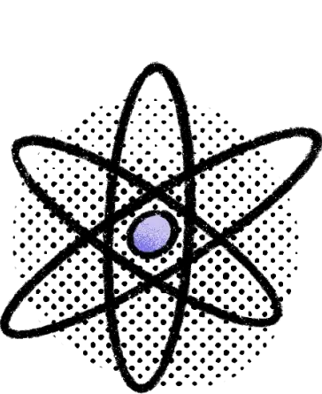 An atom or proton