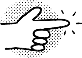 finger pointing to the right